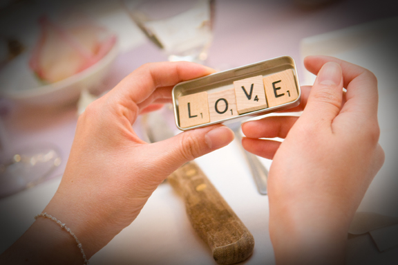 Do it yourself (DIY) Wedding Favor - Scrabble Pieces