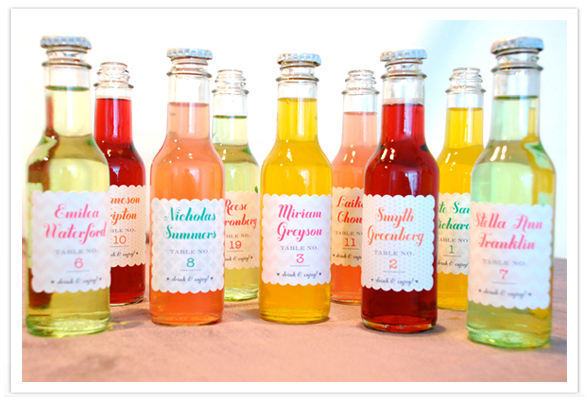 Do it yourself (DIY) Wedding Favor - Soda Pop Bottles